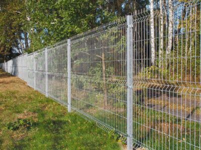 Nowoczesne ogrodzenie, czyli nowoczesne przęsło ogrodzeniowe Panel 3D - Stalowe posesyjne ogrodzenie palisadowe Panel 3D - sklep z ogrodzeniami OGRODZENIE Nowoczesne